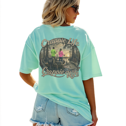 Crappie Life Crappie Wife T‑Shirt
